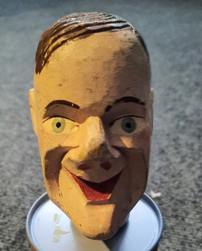 Handpuppenkopf seppel holz - handpuppenkopf,