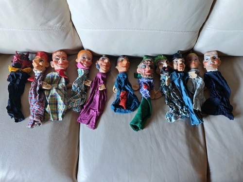 11x alte ddr handpuppen - 11x,