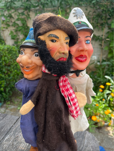 Vintage handpuppen - vintage,