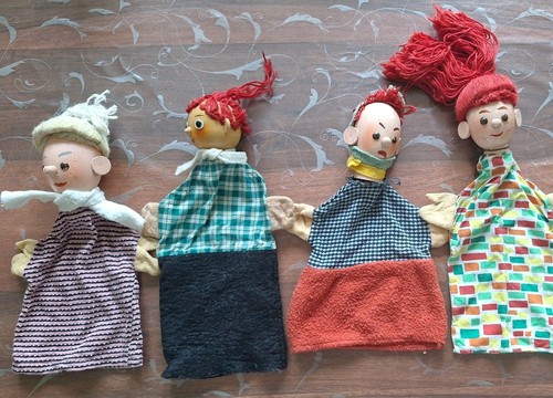 Antike handpuppen kasperle - handpuppen,