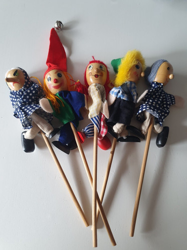Stabpuppen vintage kasperle - vintage,