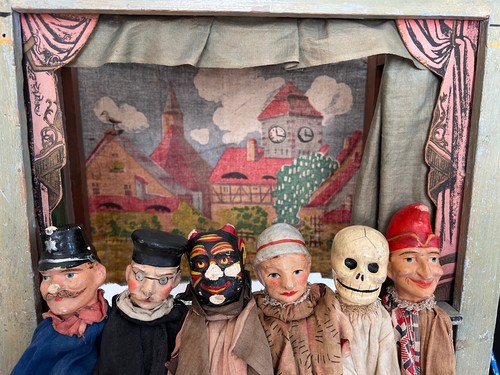 Antike kasperlepuppen mit - antike,
