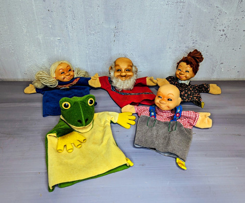 Steiff handpuppen set vintage - handpuppen-set:,