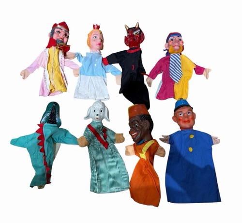 Alte kasperle handpuppen - 8,