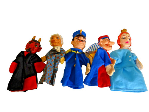 Handpuppen vintage kasperle 7 - vintage,