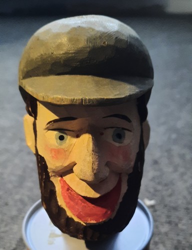 Handpuppenkopf holz räuber - handpuppenkopf,