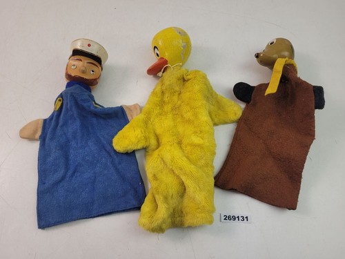 Handpuppen 3er set holz - handpuppen,