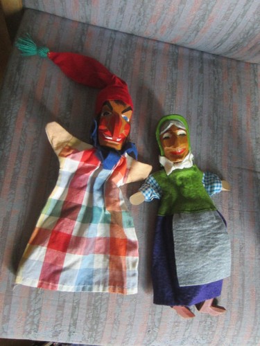 Handpuppen mit holzkopf - mit, von